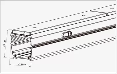 140Lm/W Super High Efficiency Linear LED Low Bay Airport Suspended Lamp