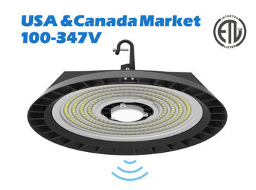 Warehouse 200W UFO Round Led High Bay 130LPW Efficiency With Motion Sensor